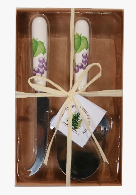 Grape Vine Cheese Knife &amp; Planer Set
