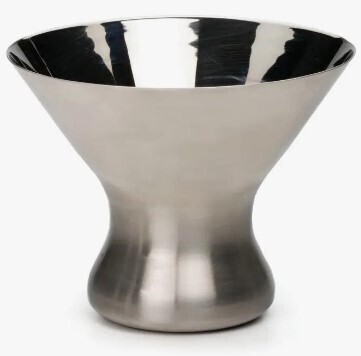 Martini Glass Stemless Metal