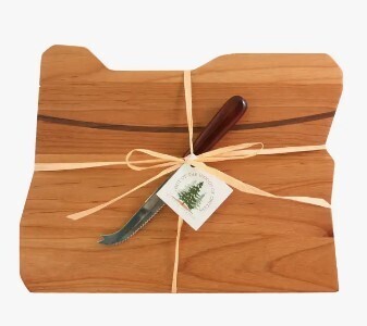 Oregon State Shaped Board with Cheese Knife - Cheese Knife