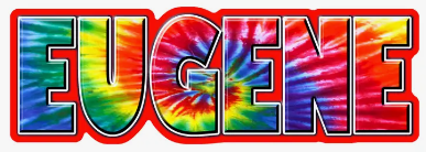 Eugene, OR Tie dye Acrylic Magnet