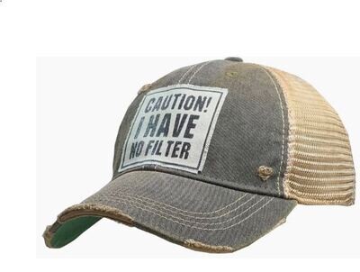 Caution! I Have No Filter Trucker Hat Baseball Cap