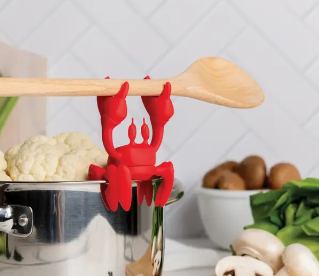 Crab Utensil Holder and Steam Releaser - Turq
