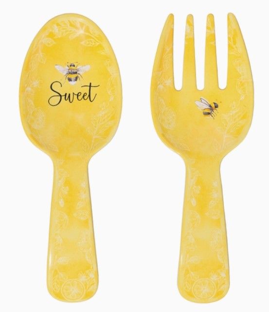 2-Piece Sweet Bee Melamine Salad Server