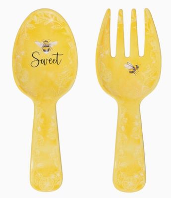 2-Piece Sweet Bee Melamine Salad Server
