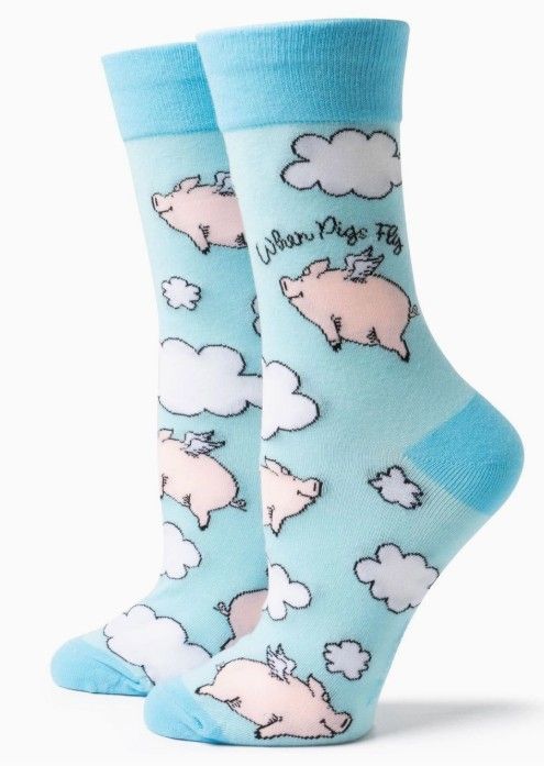 Two Left Feet® Socks Open Stock - All Hogs Go To Heaven Big