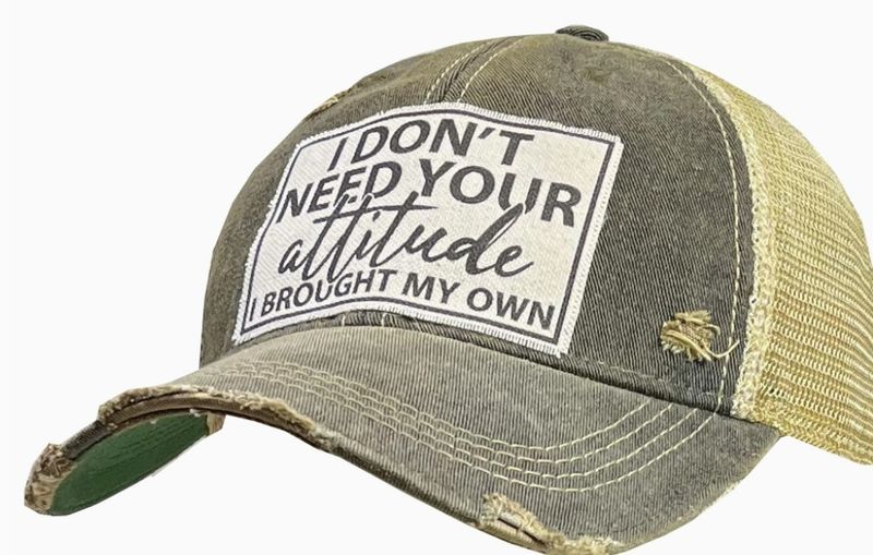 I Don&#39;t Need Your Attitude I Brought My Own Baseball Cap