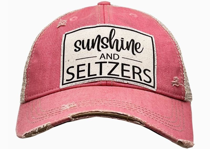 Sunshine &amp; Seltzers Women&#39;s Trucker Hat Baseball Cap