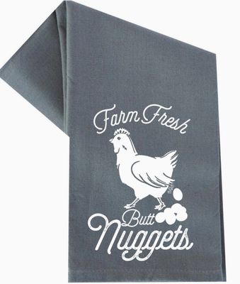FARM FRESH BUTT NUGGETS TEA TOWEL