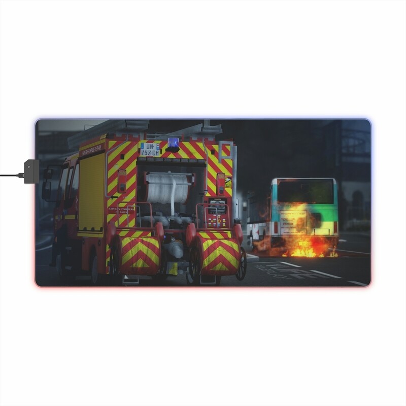 Tapis de souris LED Gaming - BSPP - Feu