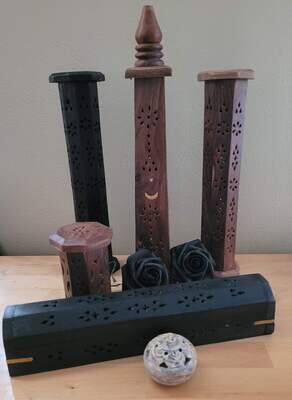Incense burner towers