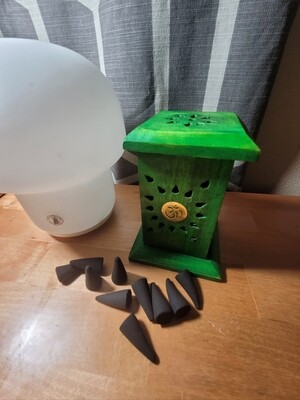 Green Mini Tower Burner