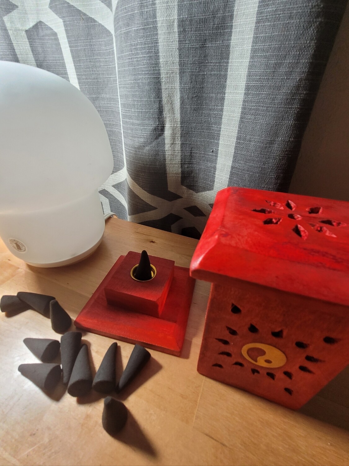 Red Mini Tower Burner