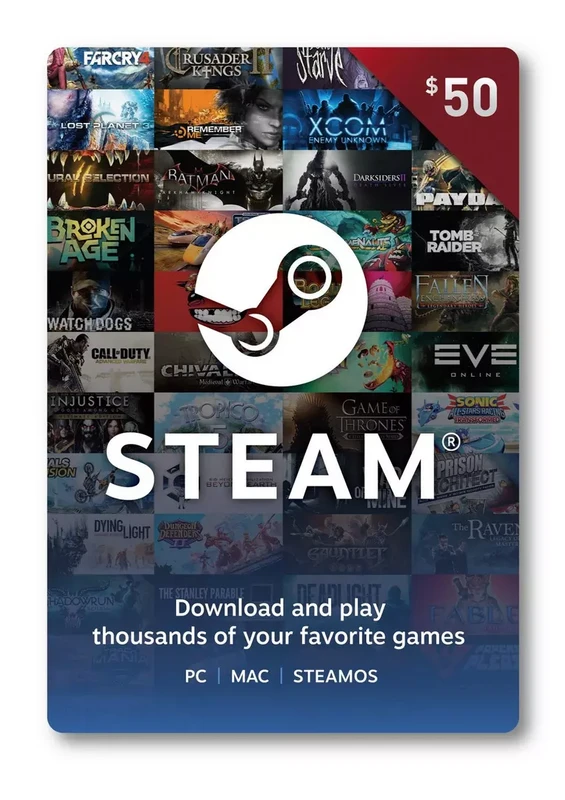 $50 Steam Digital Gift Card (READ DESCRIPTION)