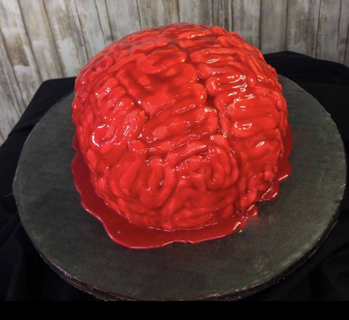 Spooky Brain Cake