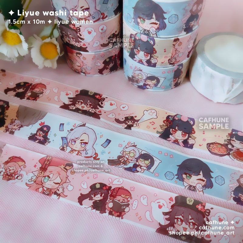 [Retiring] Genshin Liyue women Washi tapes