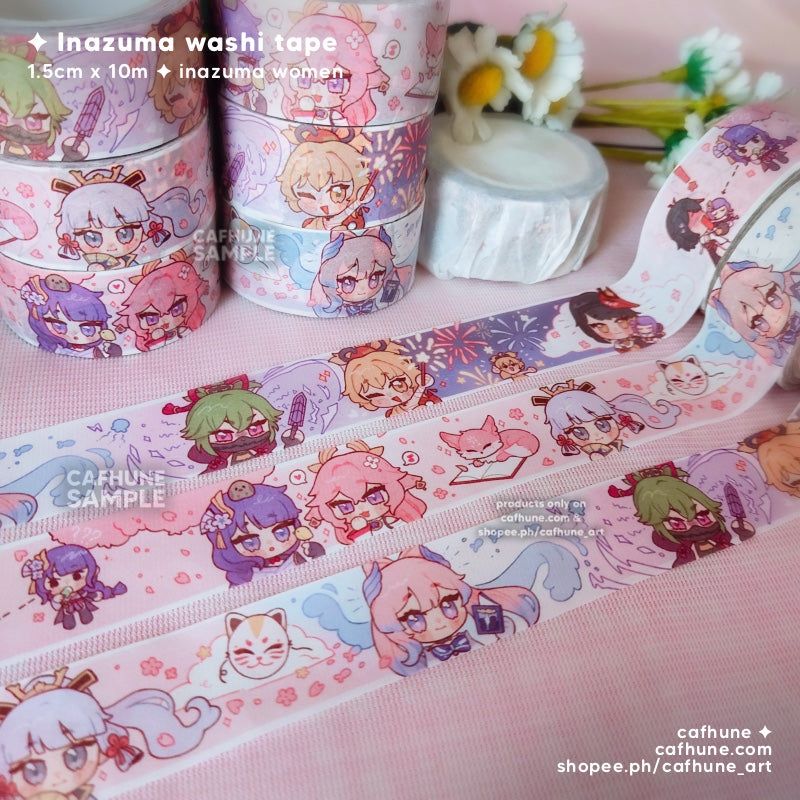 [Retiring] Genshin Inazuma women Washi tapes