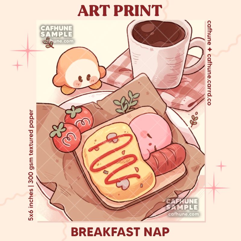 Kirbo breakfast - Print