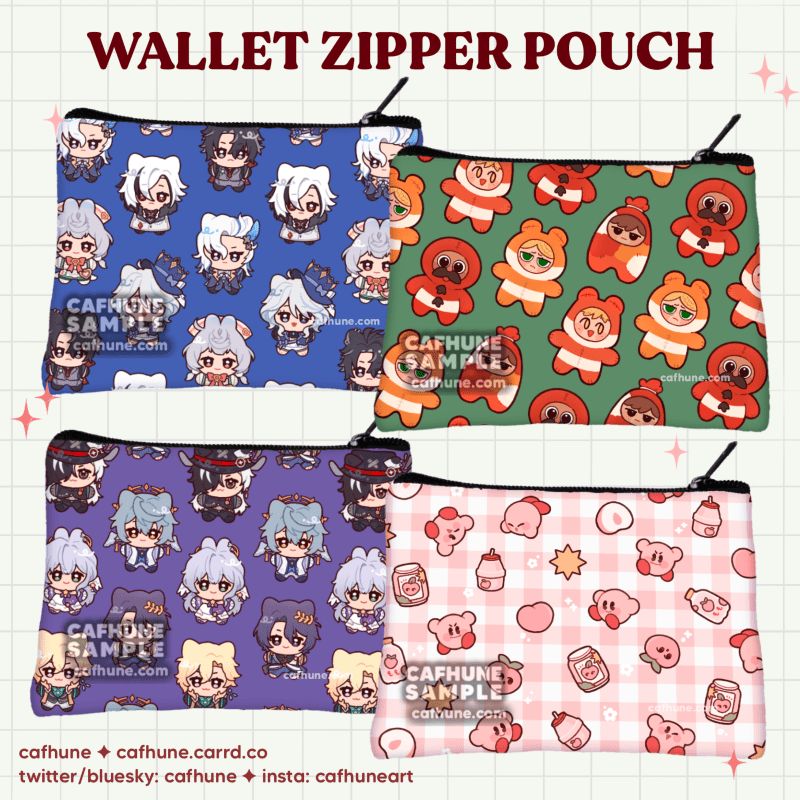 Wallet zipper pouch