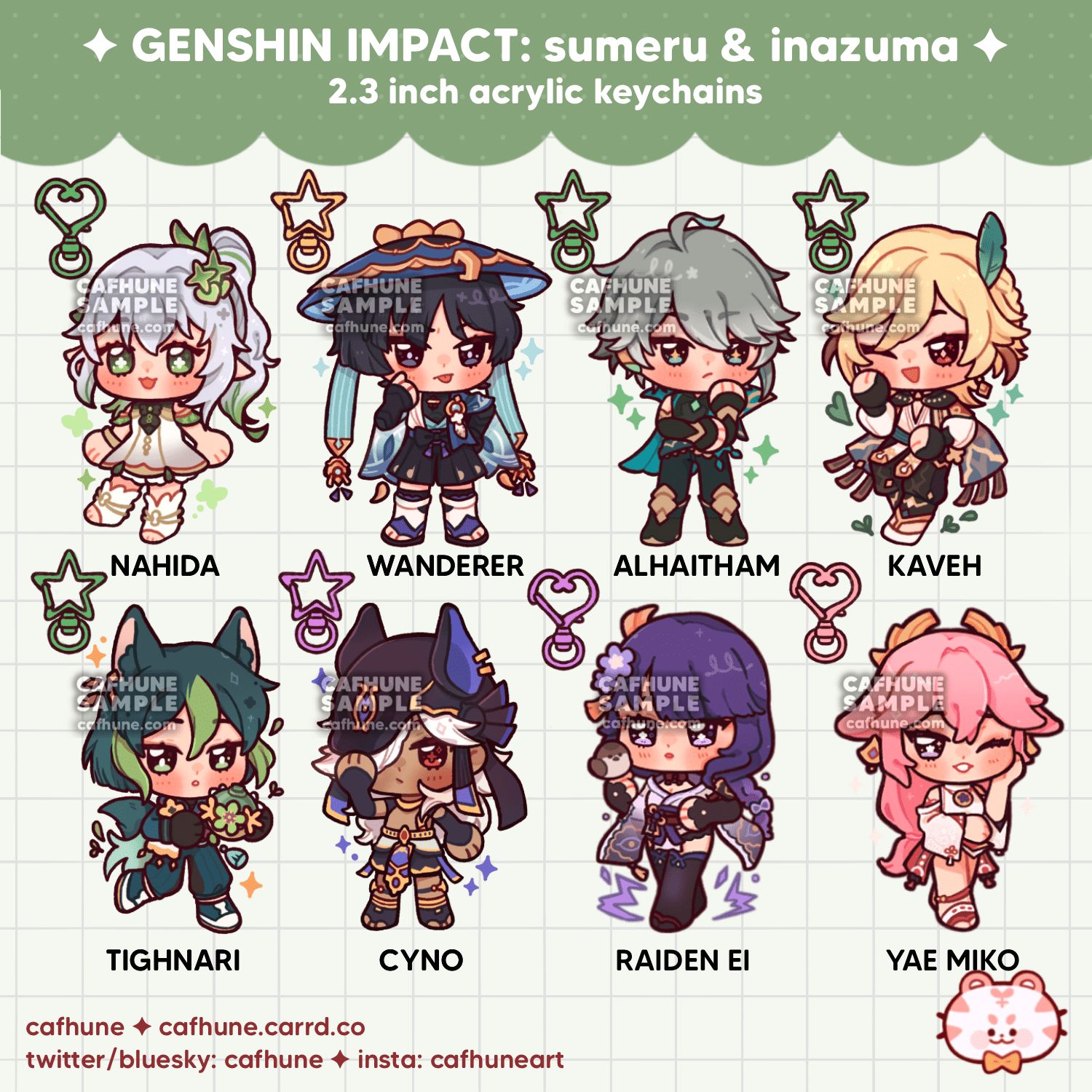 Inazuma &amp; Sumeru Keychains