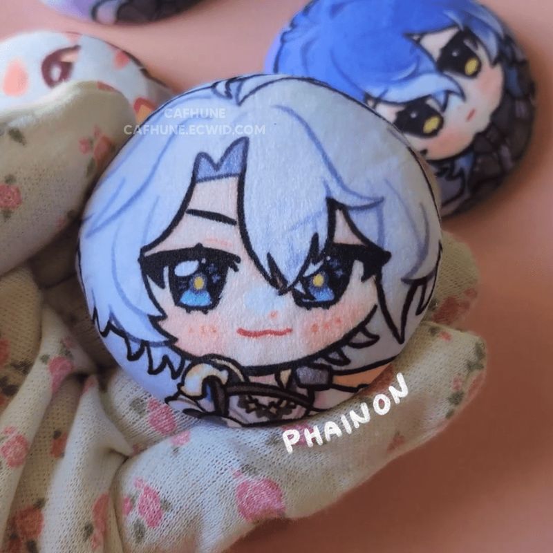 Phainon Plush button badge