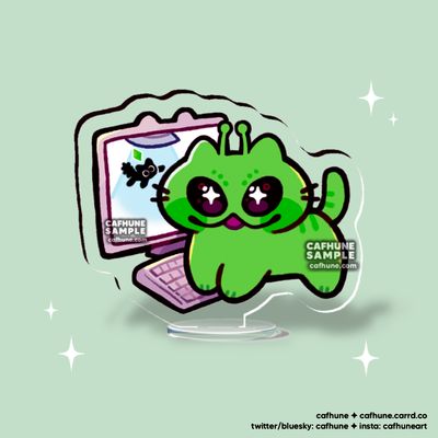 Alien Cat desk buddy