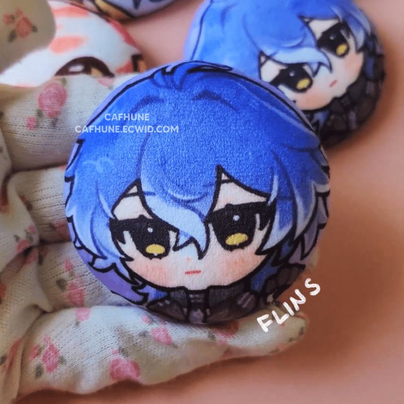 Flins Plush button badge