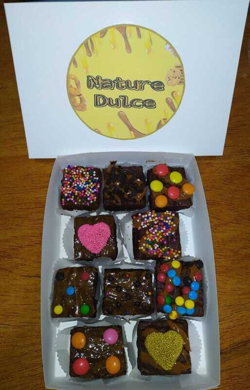 Box de 10 brownies personalizados