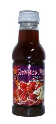 16 oz Chef K Ginger Punch w Fresh Sorrel (Hibiscus)