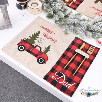 Christmas Truck Placemats