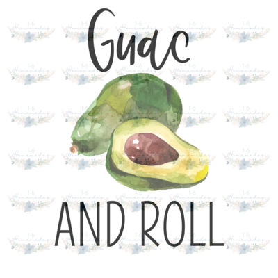 Digital PNG File - Guac and Roll