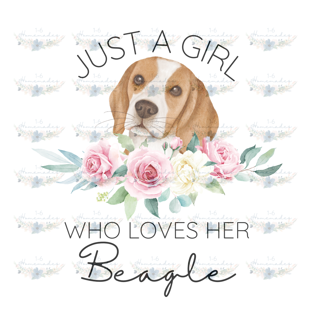 Digital PNG File - Who Loves Her Beagle