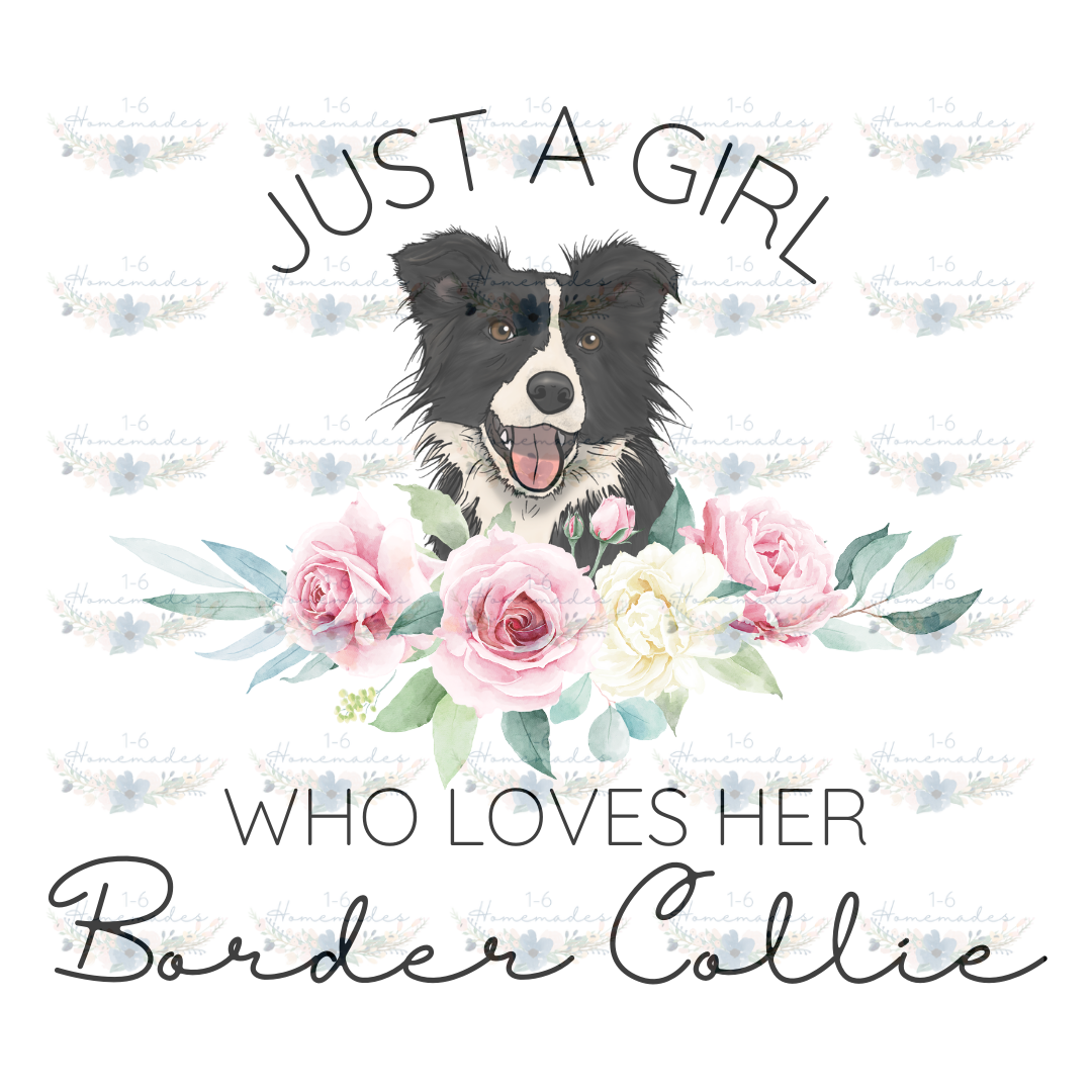 Digital PNG File - Who Loves Her Border Collie
