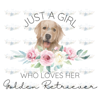 Digital PNG File - Who Loves Her Golden Retriever