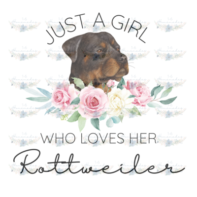 Digital PNG File - Who Loves Her Rottweiler