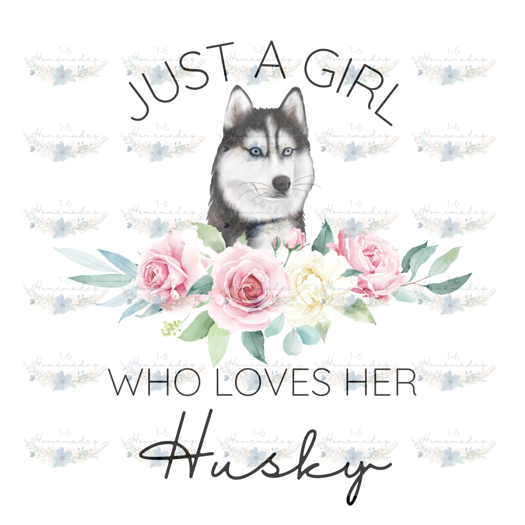 Digital PNG File - Who Loves Her Husky