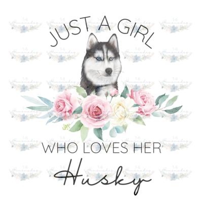 Digital PNG File - Who Loves Her Husky