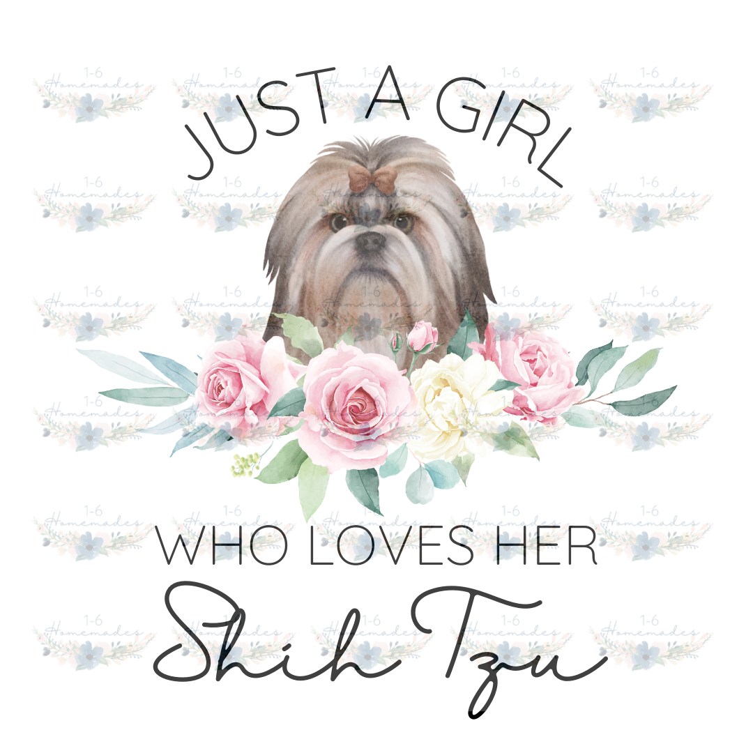 Digital PNG File - Who Loves Her Shih Tzu