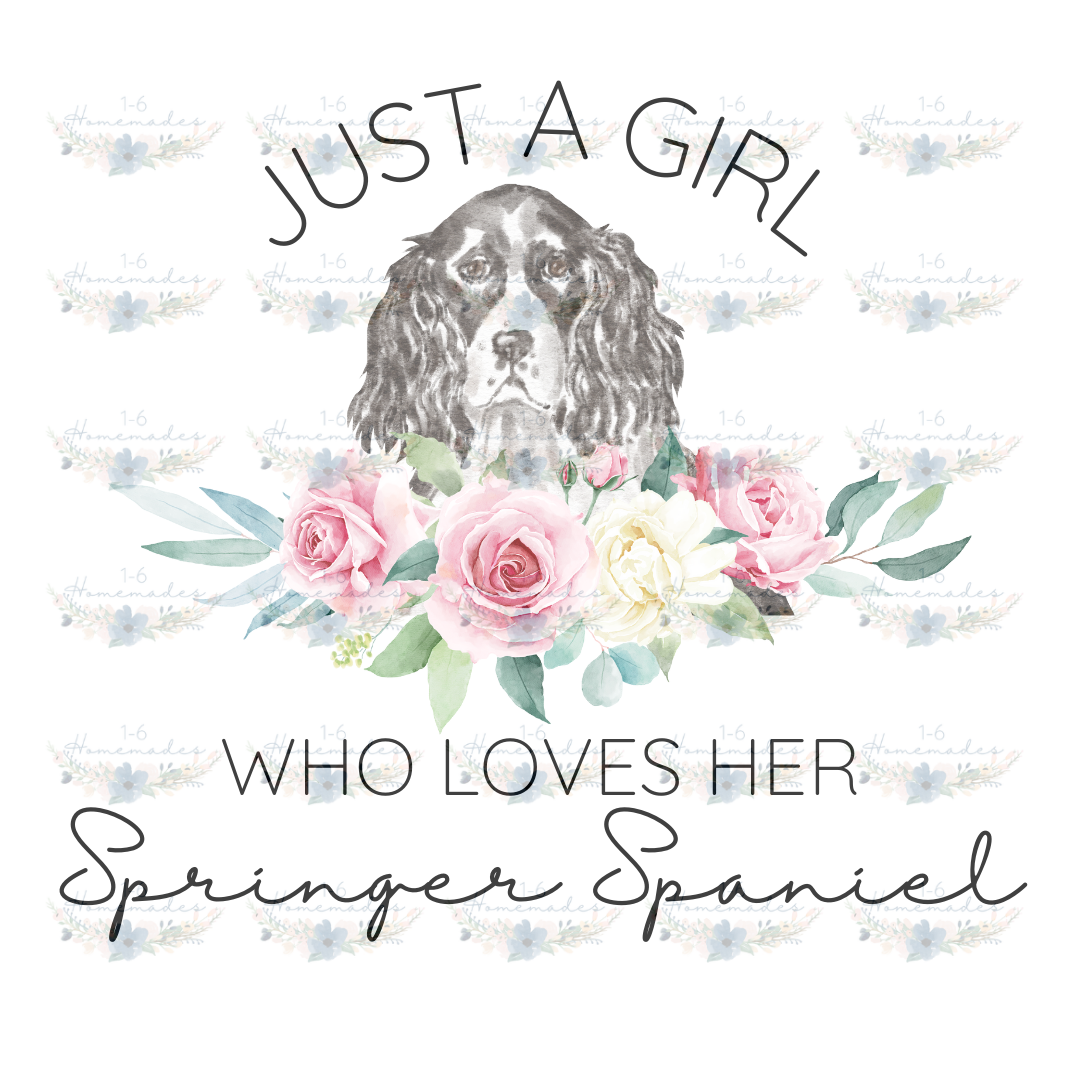 Digital PNG File - Who Loves Her Springer Spaniel