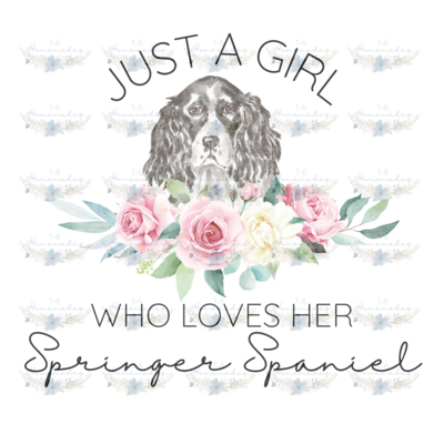 Digital PNG File - Who Loves Her Springer Spaniel