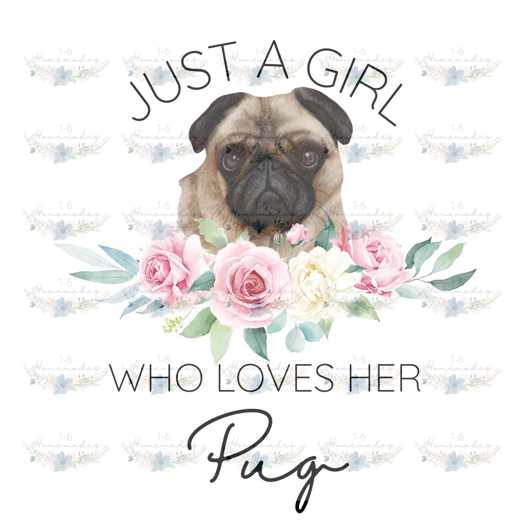 Digital PNG File - Who Loves Her Pug