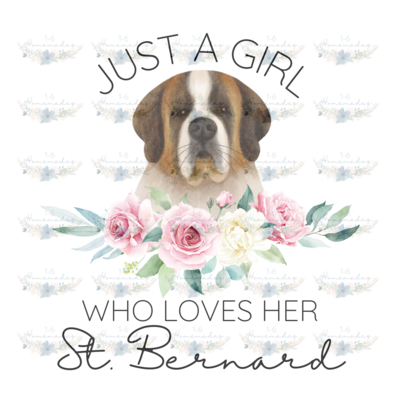Digital PNG File - Who Loves Her St. Bernard