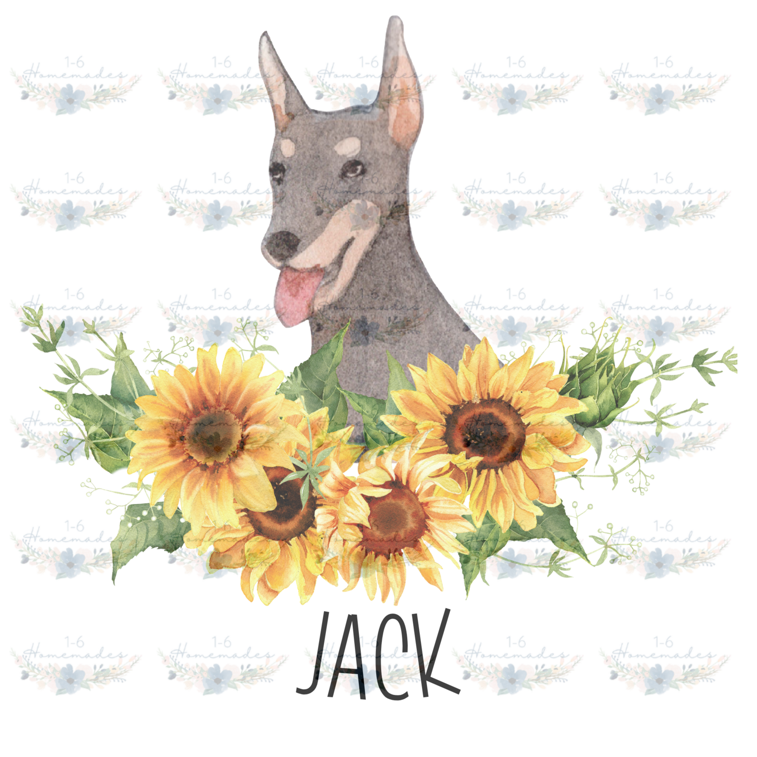 Digital PNG File -Doberman