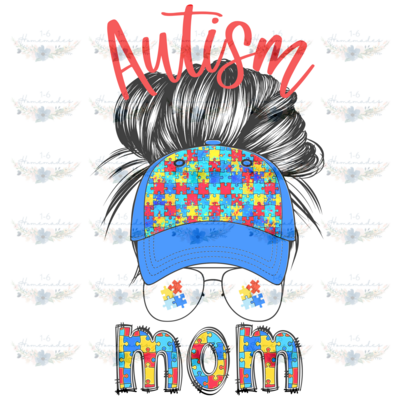 Digital PNG File - Autism Mom Baseball Cap