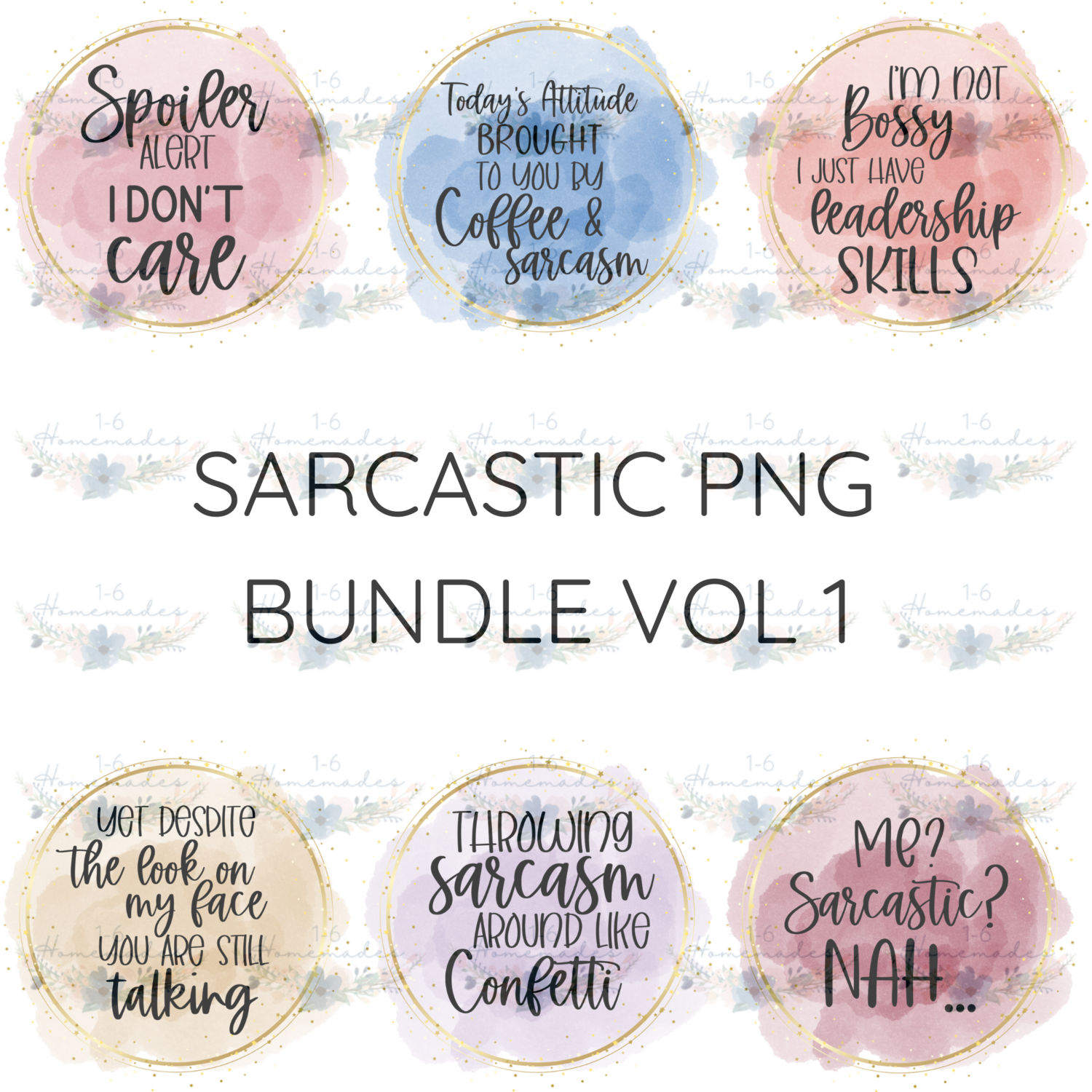 Digital PNG File - Sarcastic Bundle Volume 1