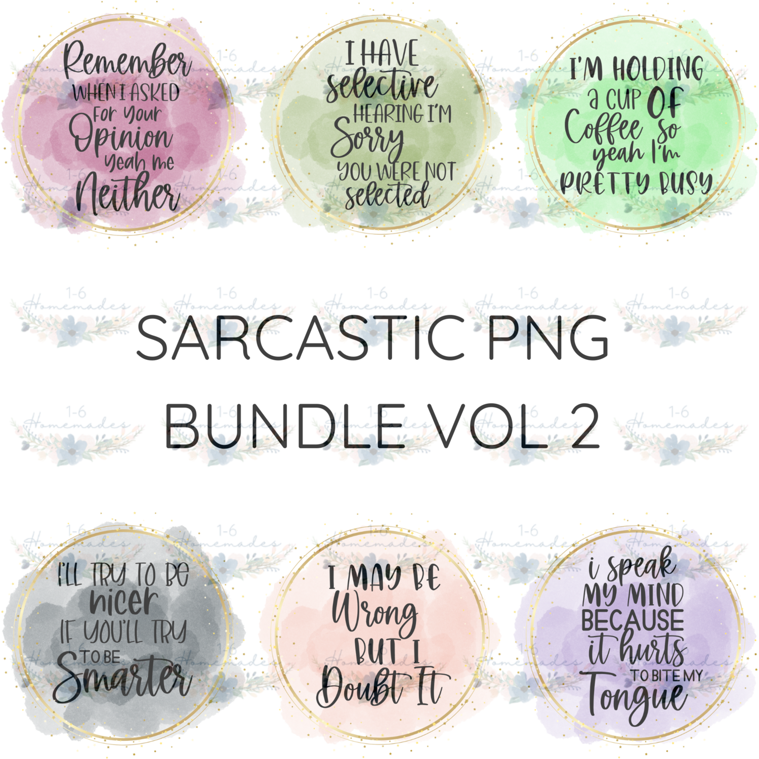 Digital PNG File - Sarcastic Bundle Volume 2
