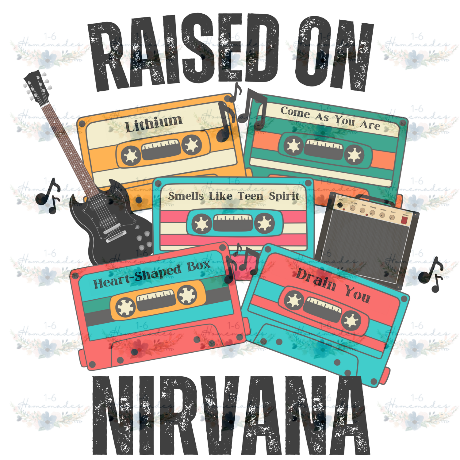 Digital PNG File - Raised On Nirvana