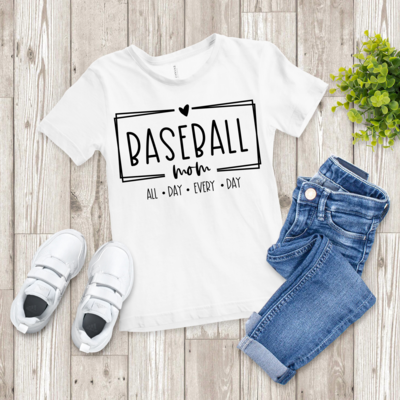 Baseball Mom Heart