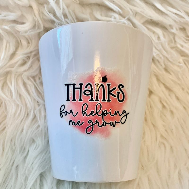 &quot;Thanks for helping me grow&quot; Pot