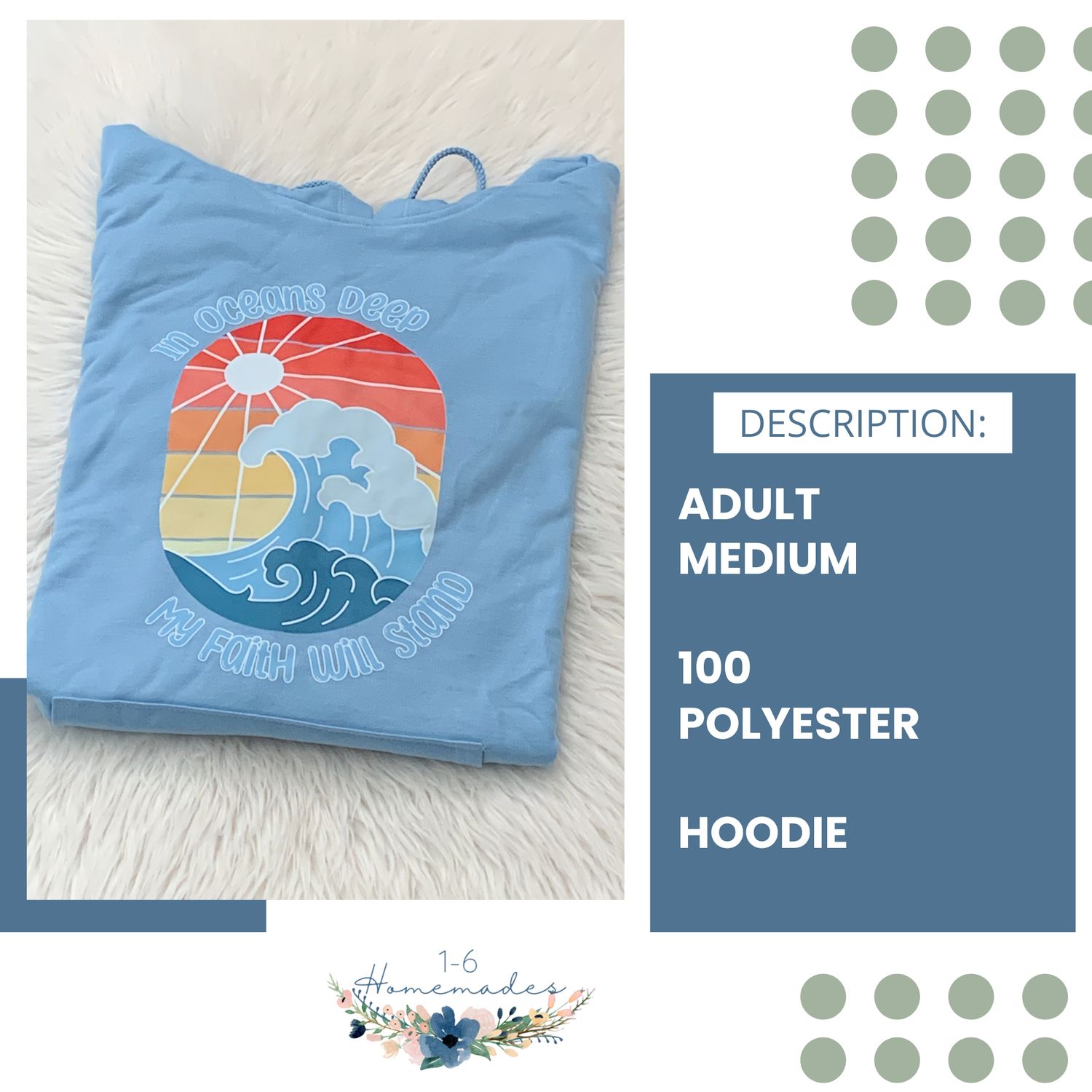 In Oceans Deep Hoodie - Adult Medium