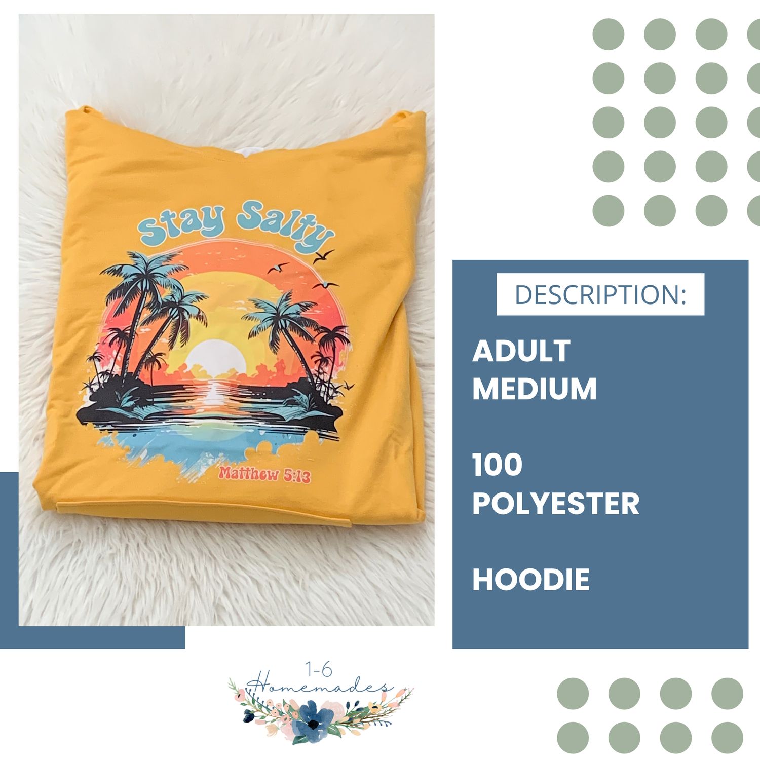 Stay Salty Hoodie - Adult Medium